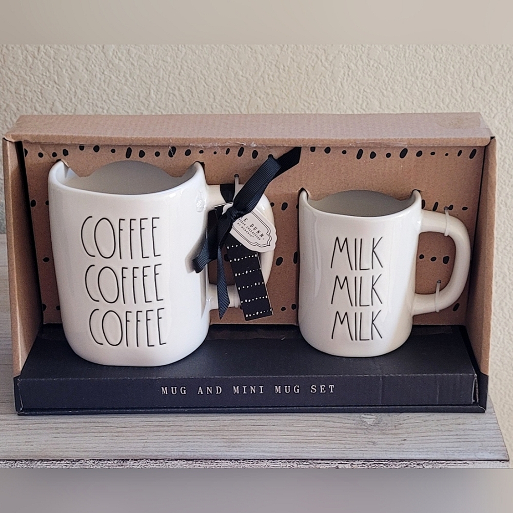 Rae Dunn Mug & Mini Coffee Mug Set
